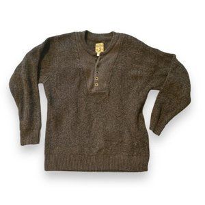 Vintage RedHead Sweater Button Heavy Knit Pullover 1/2 Button Up Round Neck XL